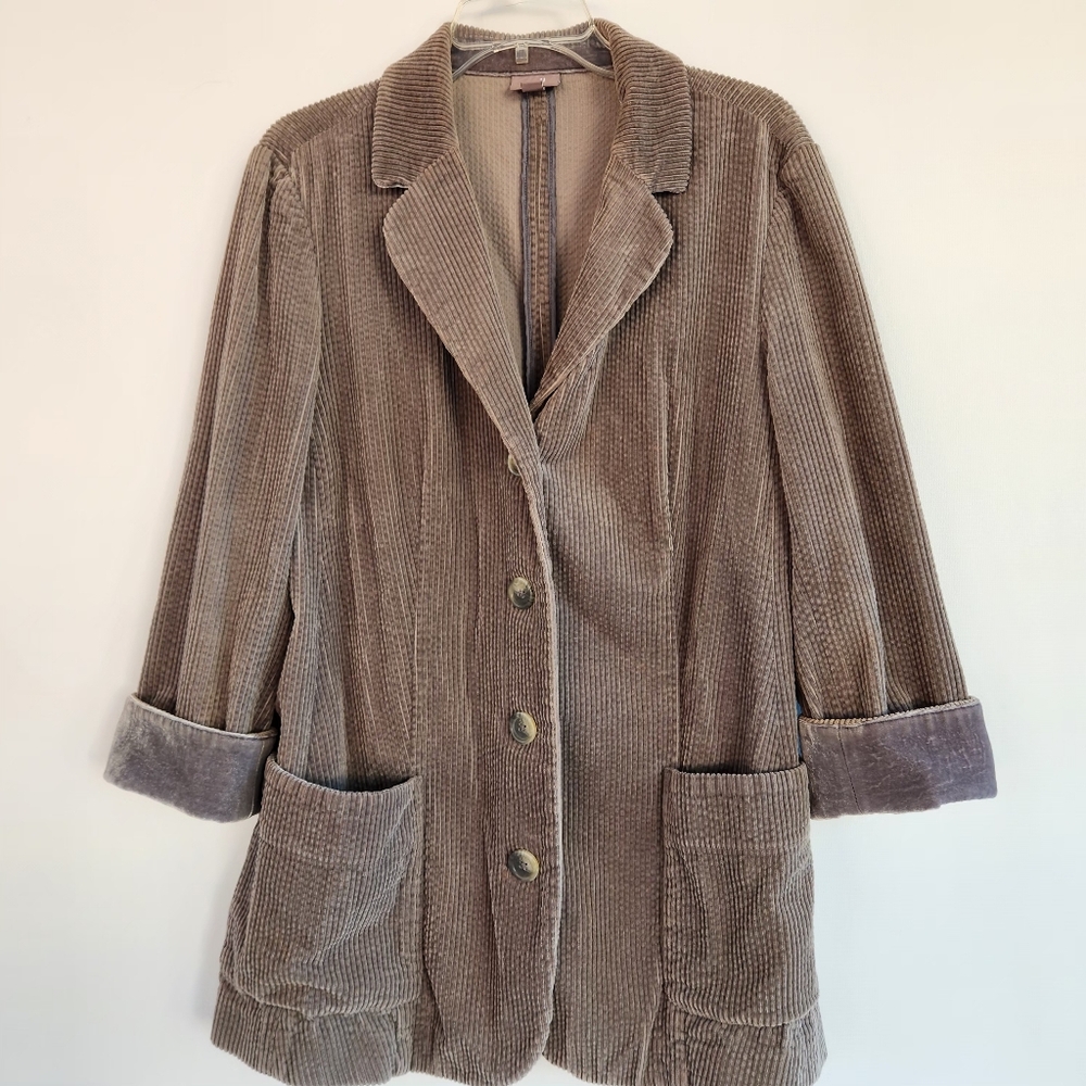 J. Jill Corduroy Blazer - Gray